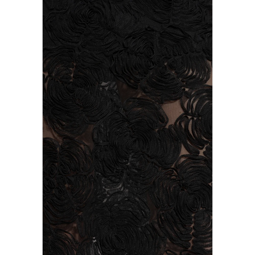 Rotate Birger Christensen Tule rok met achter split Black Dames