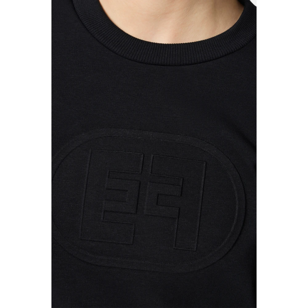 Elisabetta Franchi Zwarte Truien voor Vrouwen Black Dames