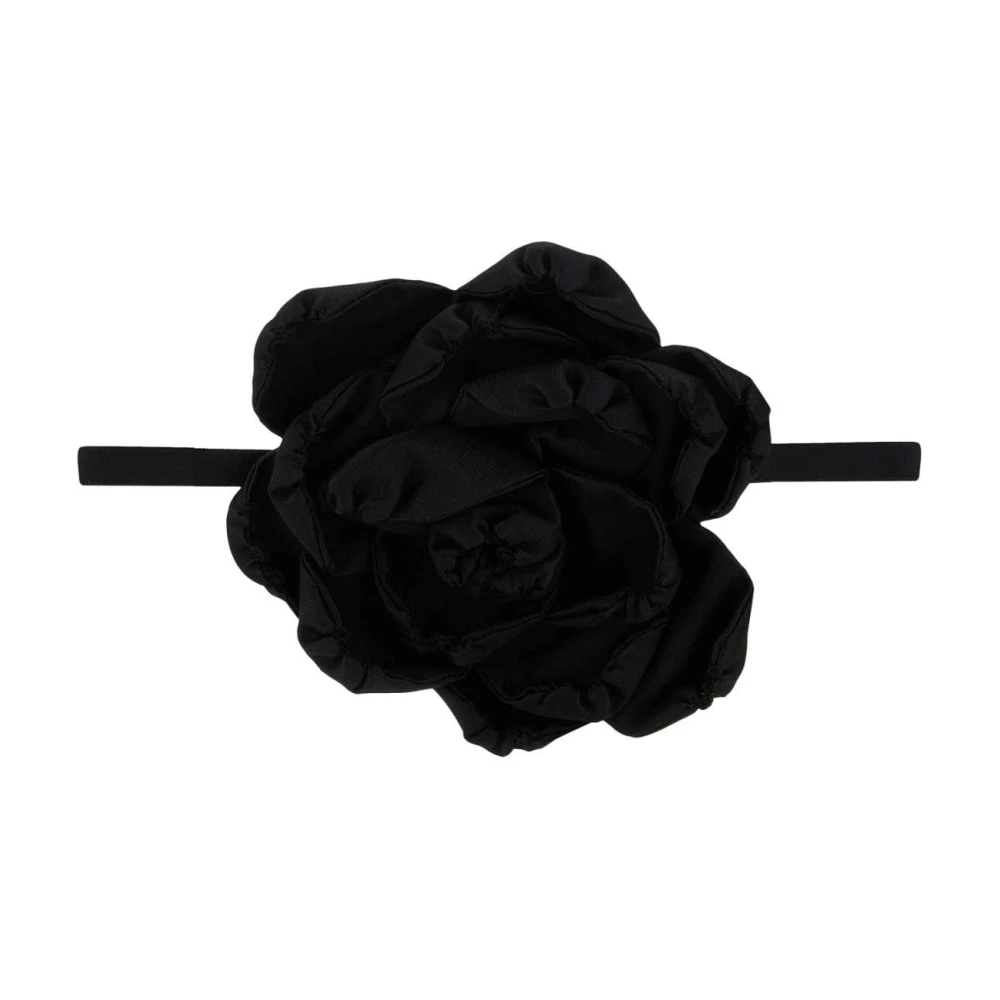 Dolce & Gabbana Zwarte zijden blend choker Black Dames