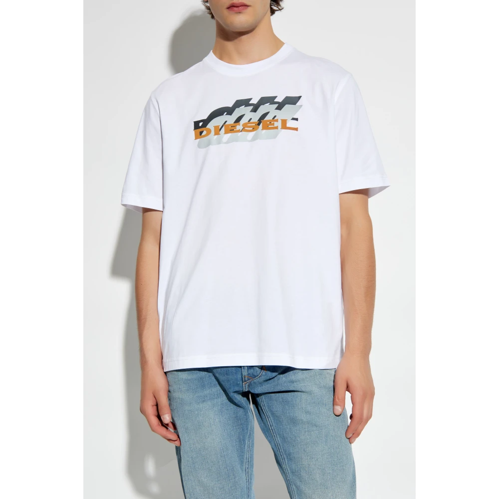 Diesel T-shirt `T-Adjust-K5` White Heren