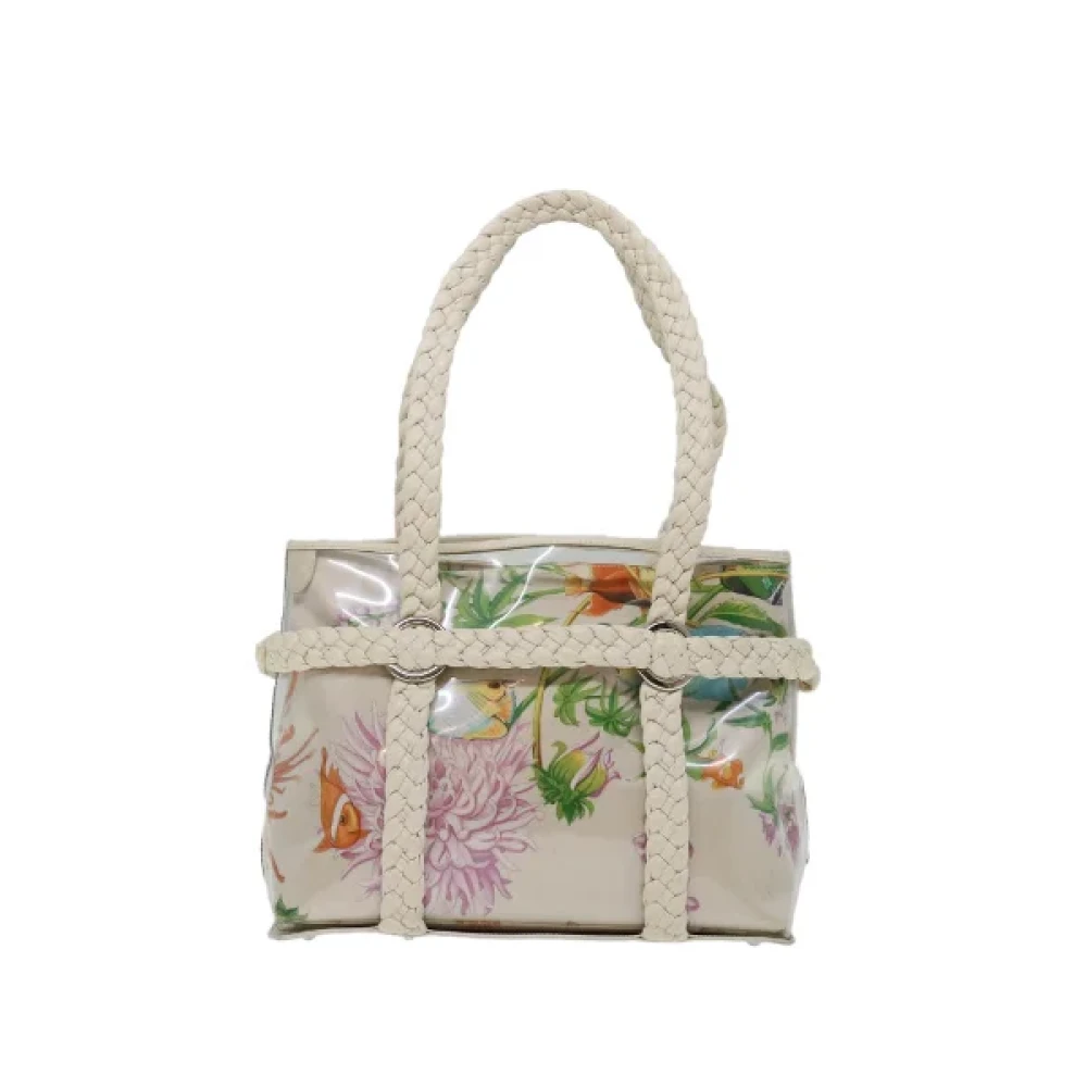 Salvatore Ferragamo Pre-owned Fabric shoulder-bags Beige Dames