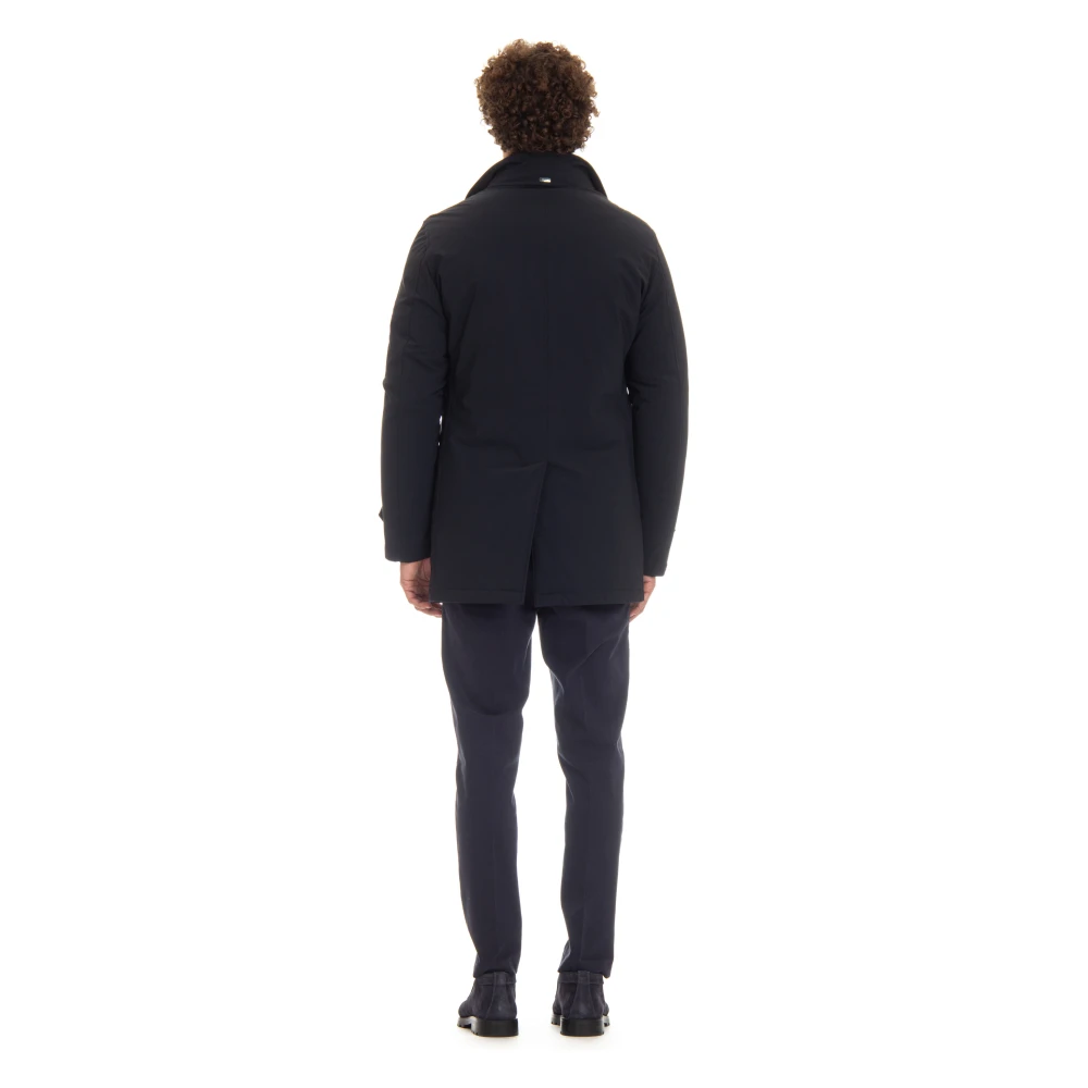 Herno Dubbelrijig Herenjas Blue Heren