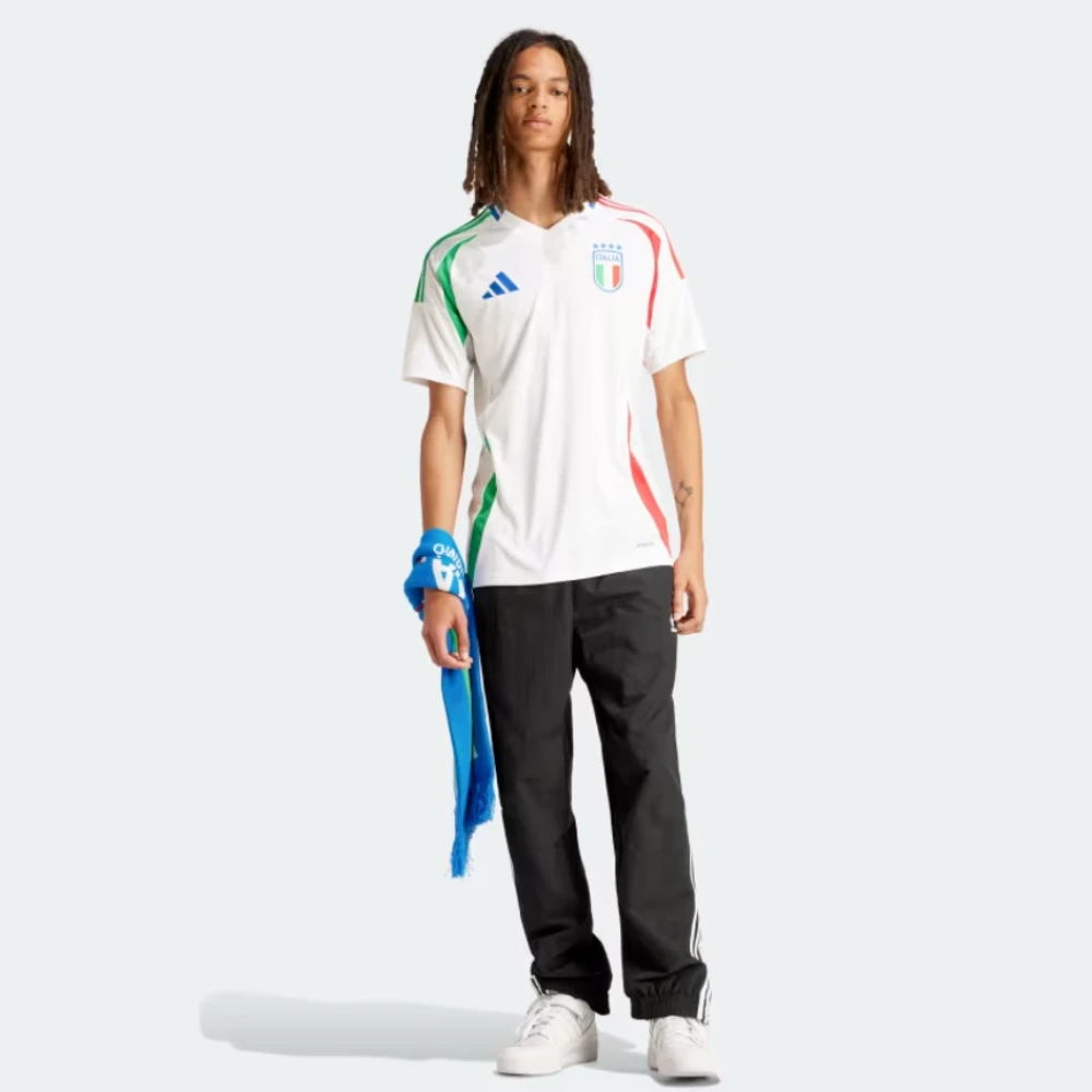 Adidas Italië Uitshirt Wit Groen Rood White Heren