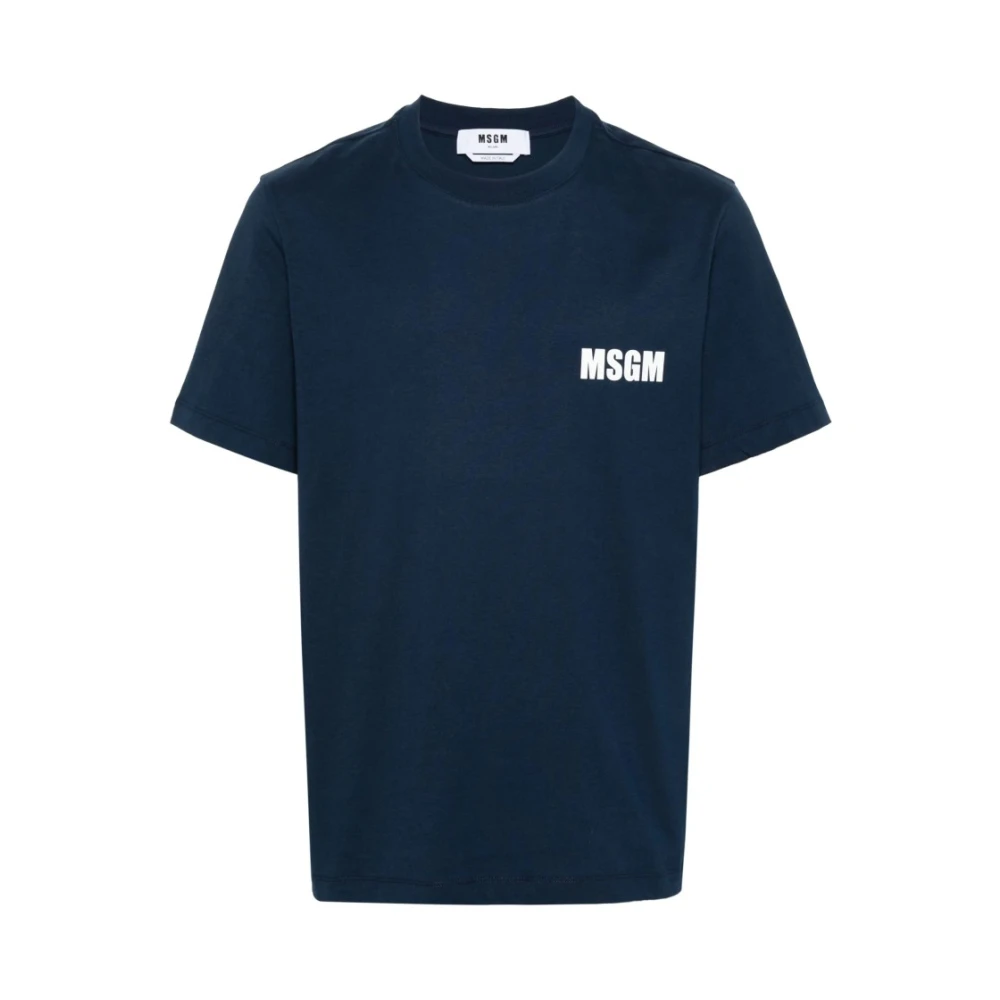 Msgm - Tops > T-Shirts - Blue - Msgm - Modalova