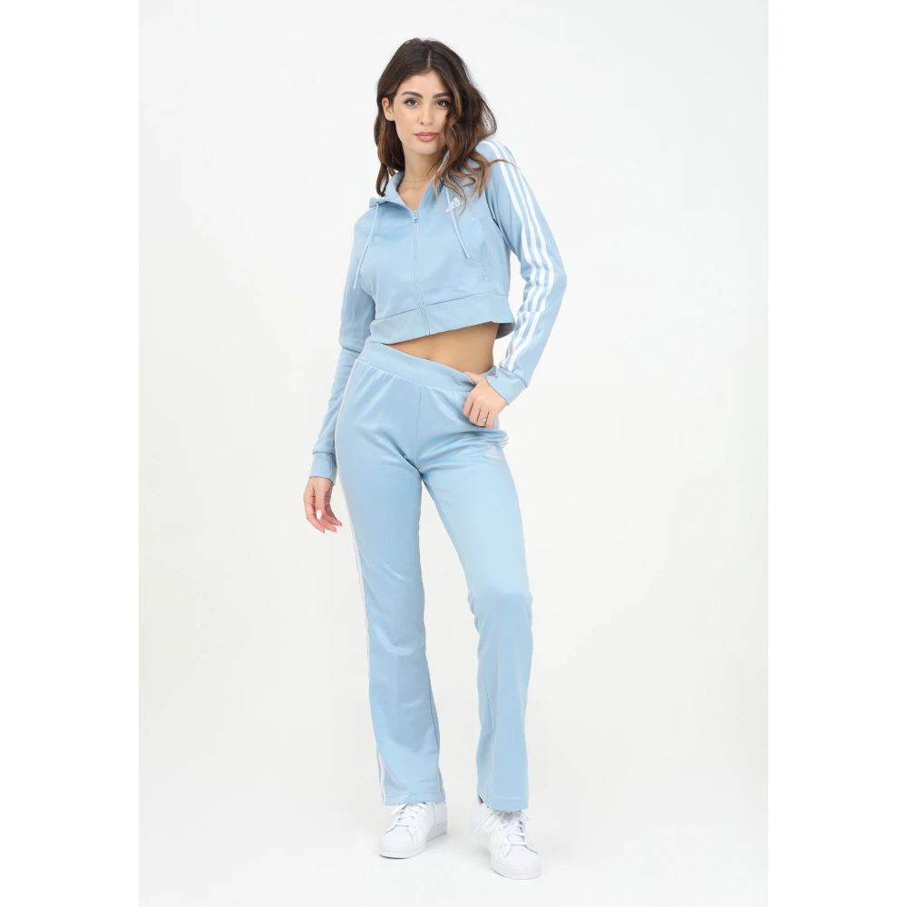 Adidas Sportieve Glam Blauwe Trainingspak Blue Dames