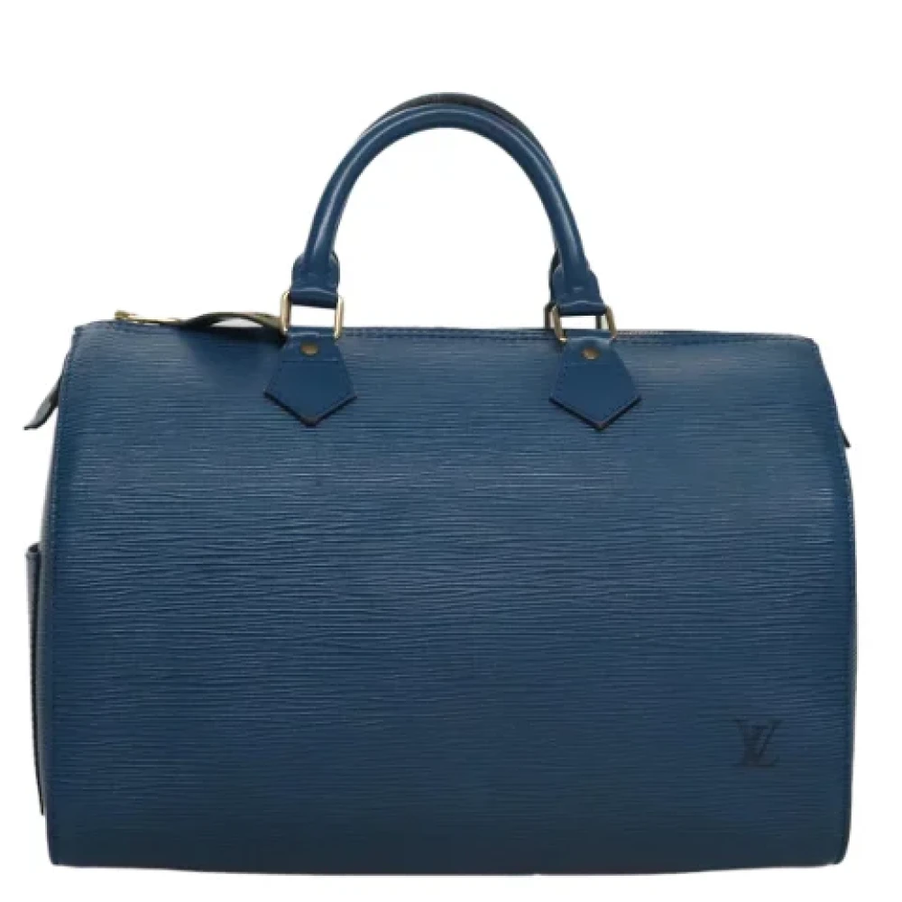 Louis Vuitton Vintage Pre-owned Leather handbags Blue Dames