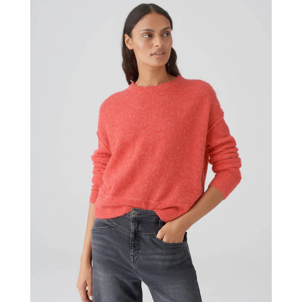 Opus Stijlvolle Pullover met Uniek Ontwerp Red Dames