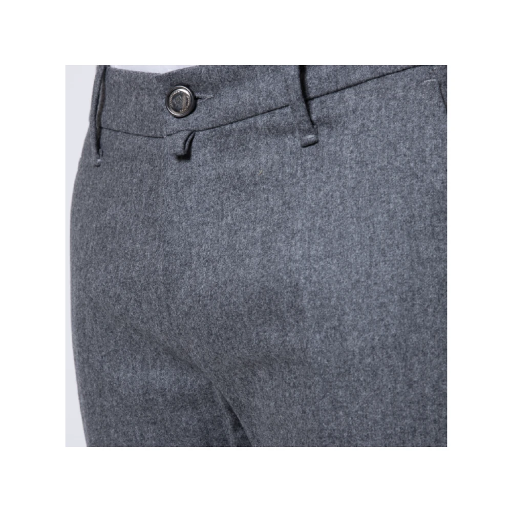 Jacob Cohën Grijze Flanellen Slim Fit Broek Gray Heren