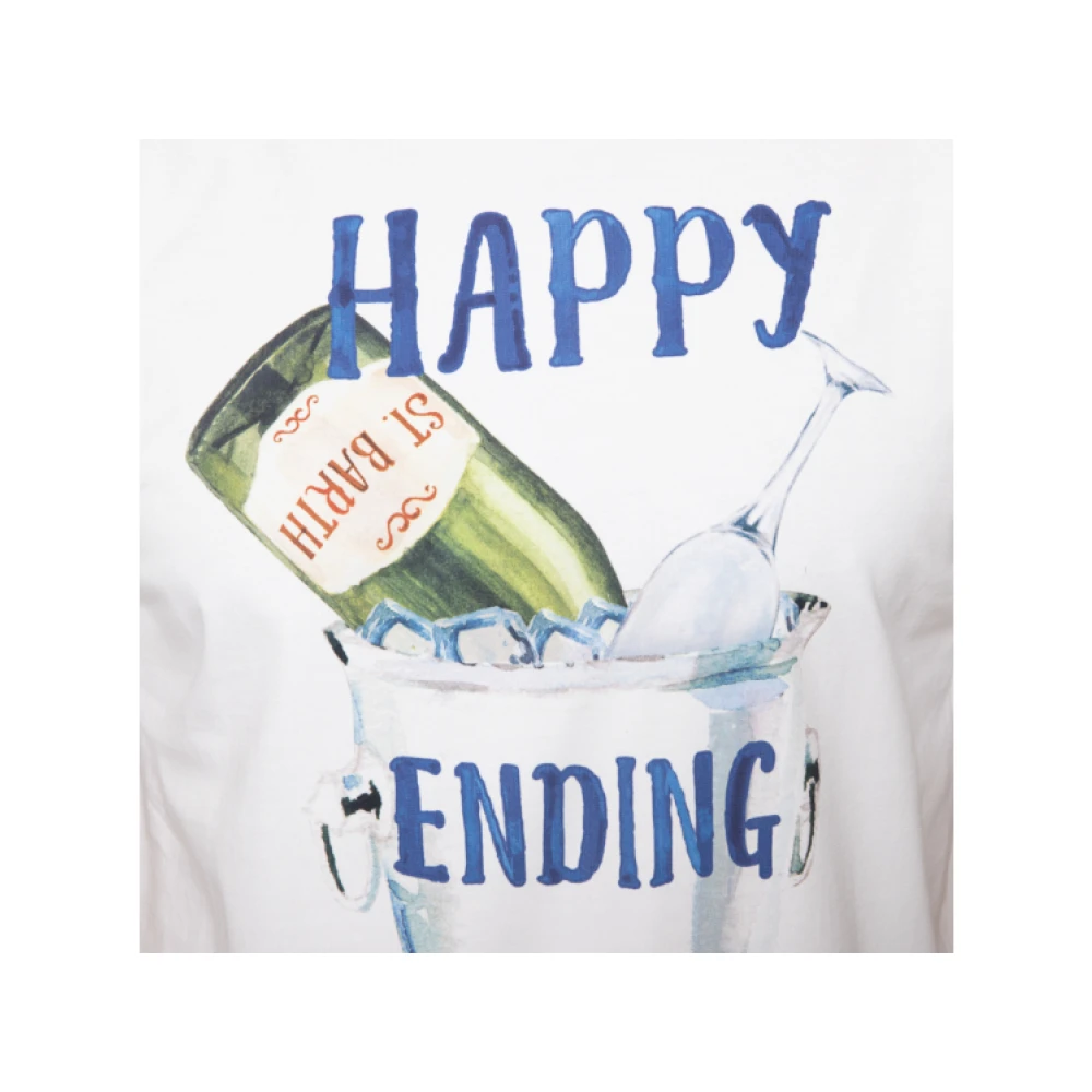 MC2 Saint Barth Happy Ending T-shirt White Heren
