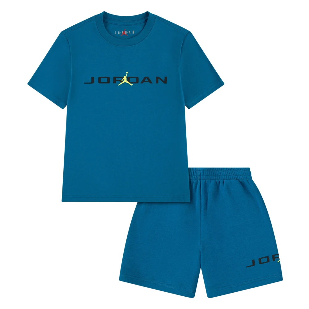 Jordan Boys Blue Kids Sport Sets, 5 Y, Mj Stretch Hbr Short Set