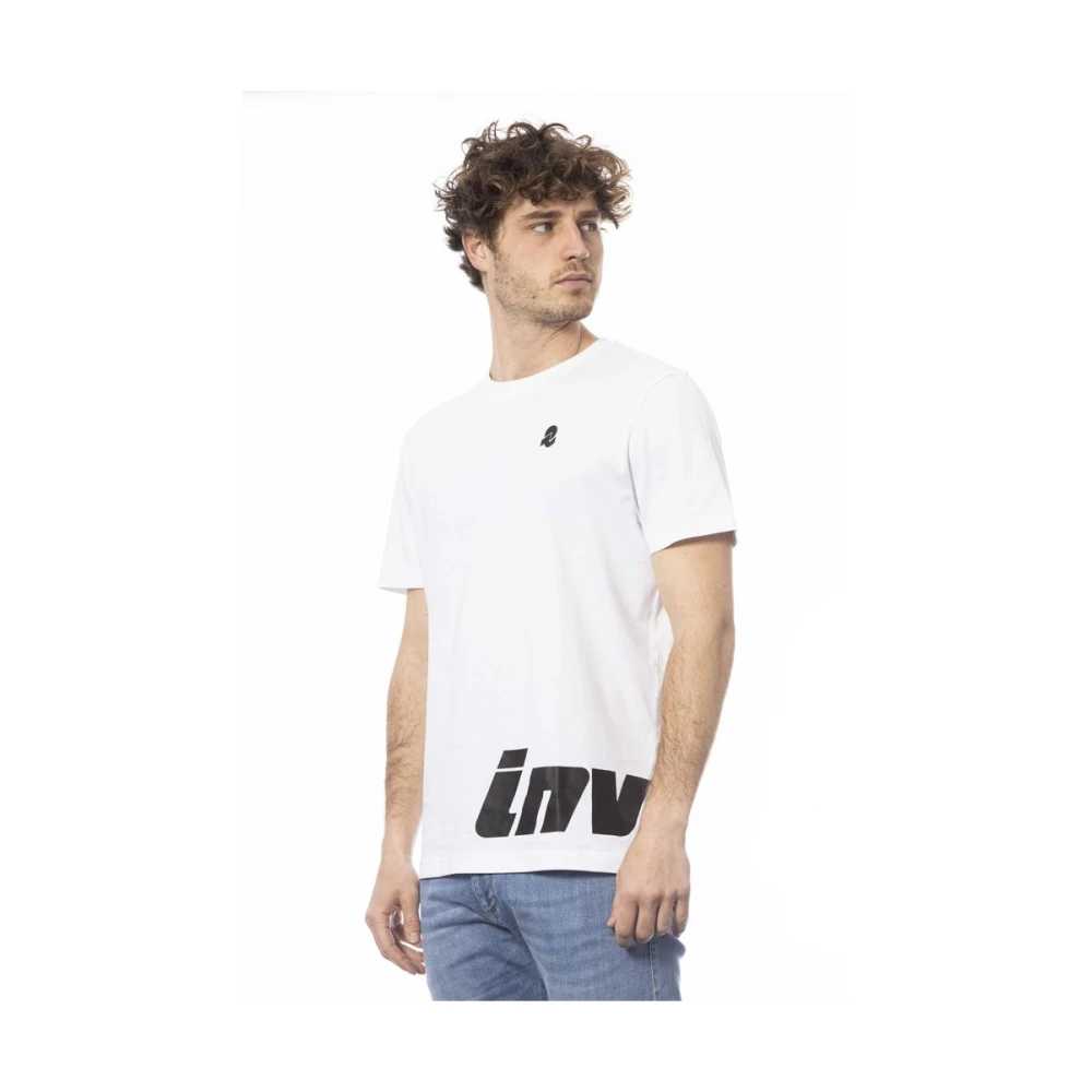 Invicta Logo Print Ronde Hals T-Shirt White Heren