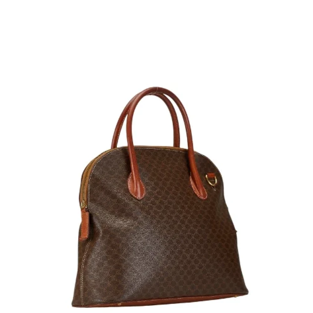 Celine Vintage Pre-owned Canvas handbags Brown Dames