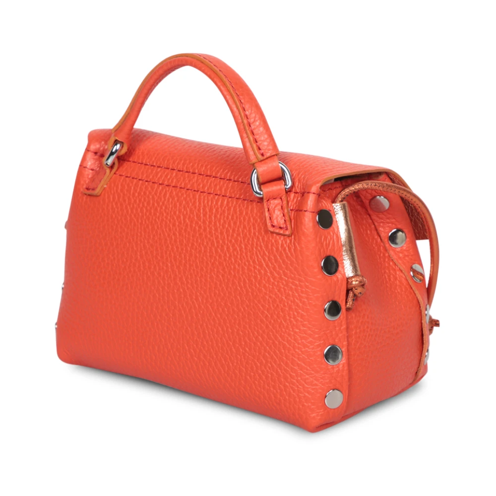 Zanellato Oranje Leren Tas met Metalen Sluiting Orange Dames