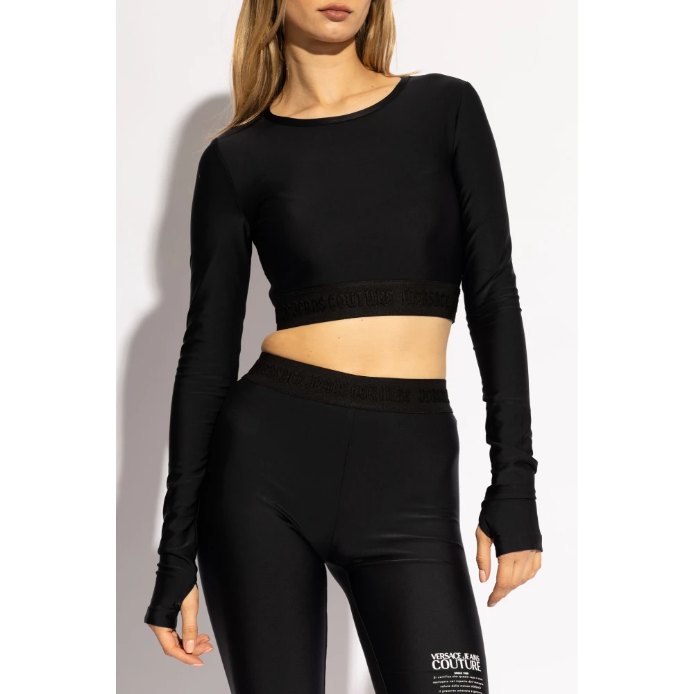 Versace Jeans Couture Sports Top Black Dames