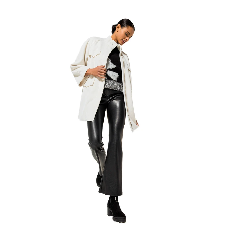 Caroline Biss Wolmix Allround Vest White Dames