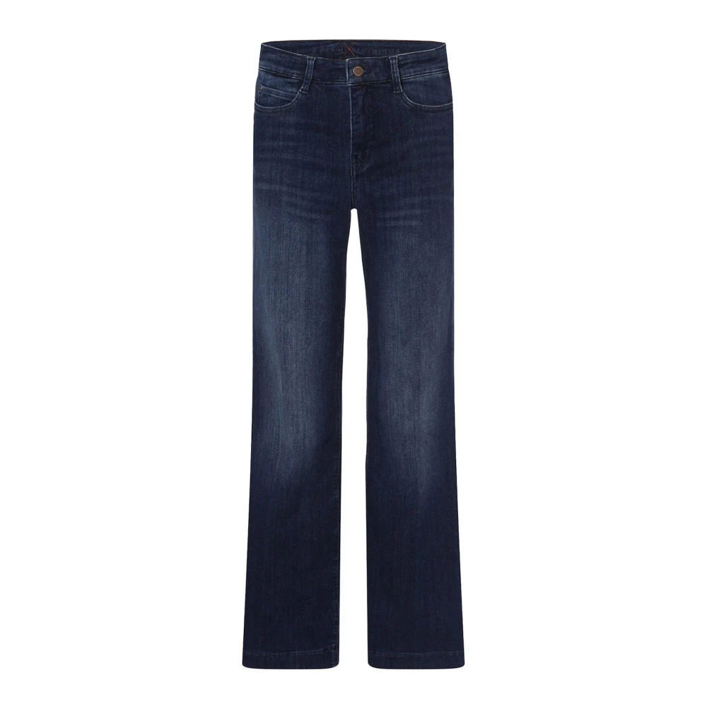 Mac Women's Blue Wide Leg Cobalt Jeans - Straight Fit Jeans - 3XS - Jeans