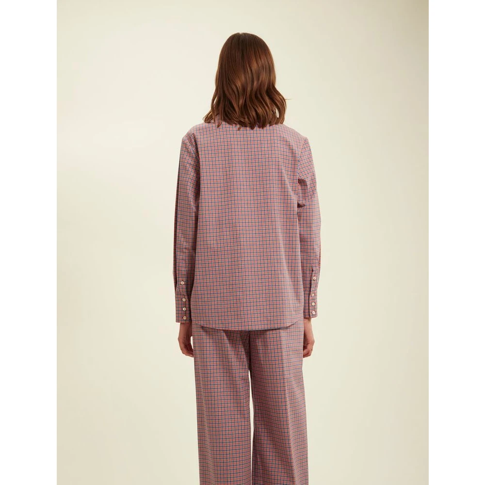 Ines De La Fressange Paris Rood Geruite Overhemd Multicolor Dames