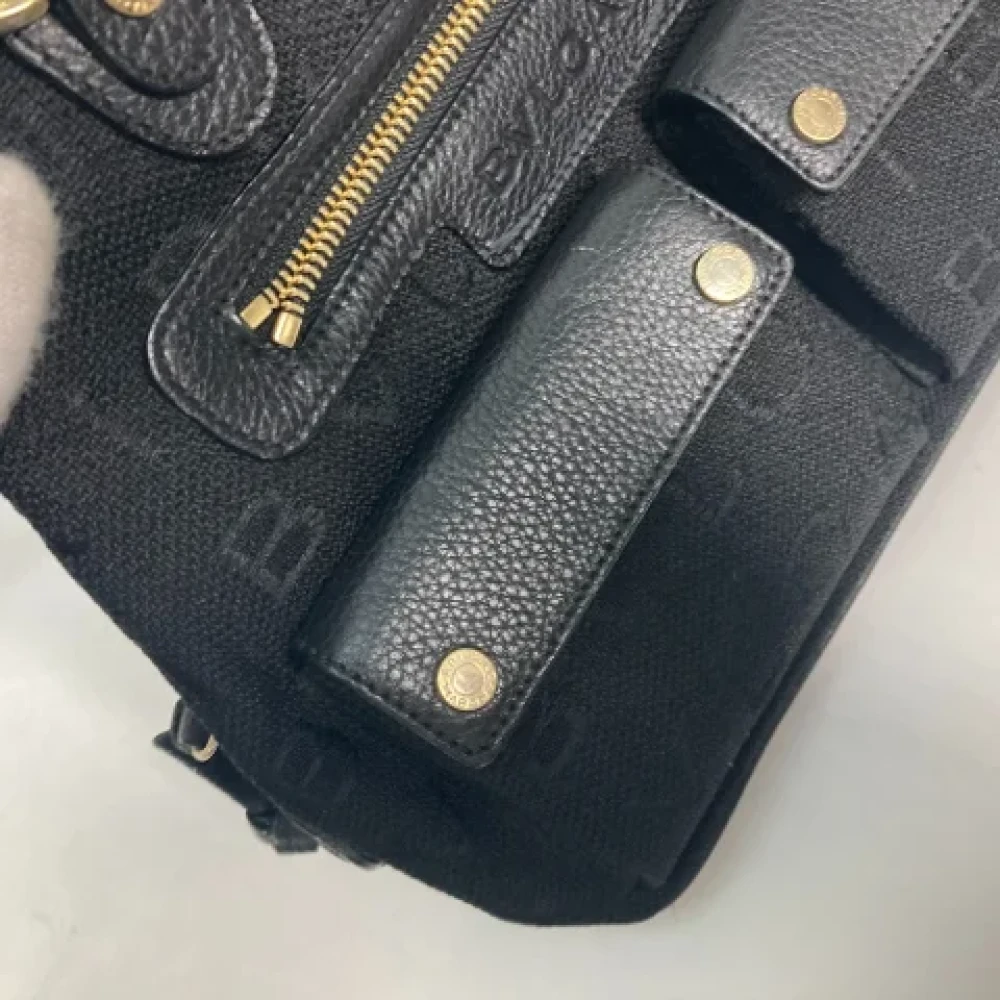 Bvlgari Vintage Pre-owned Leather handbags Black Dames