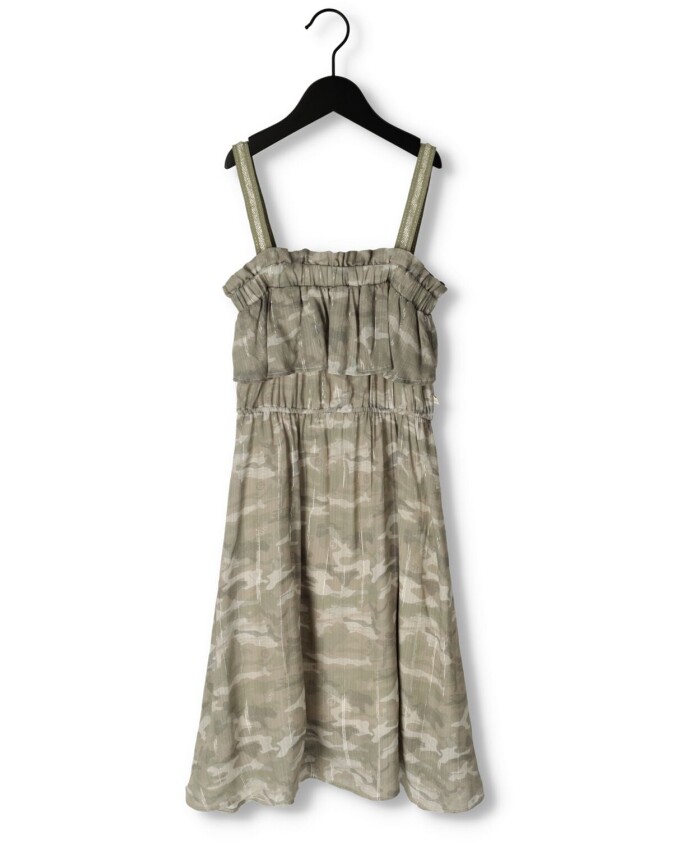 meisjes-maxi-jurk-groen-bandjes