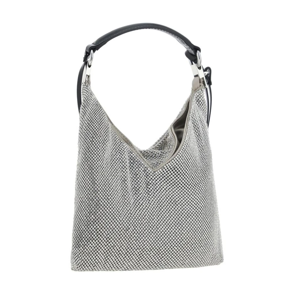 Benedetta Bruzziches Handtas met Kristalapplicatie en Kettingriem Gray Dames