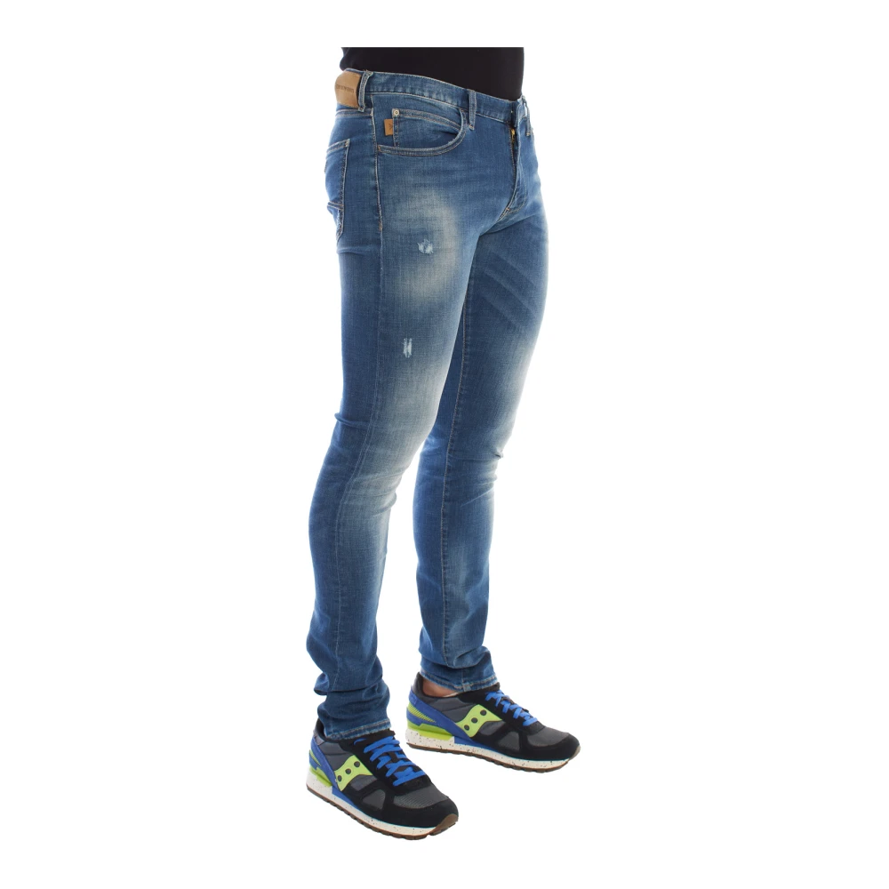 Emporio Armani Moderne Skinny Jeans met Elegantie Blue Heren