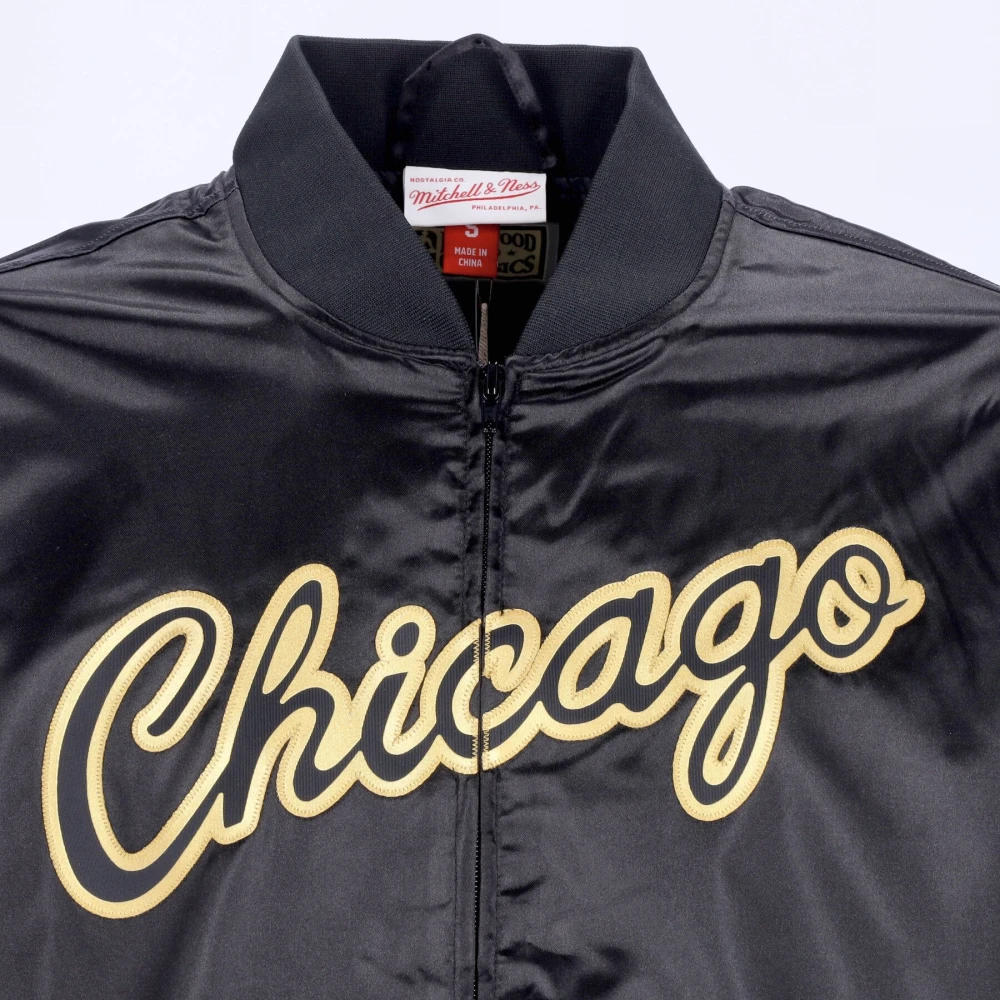 Mitchell & Ness Chicago Bulls NBA Satijnen Jas Black Heren