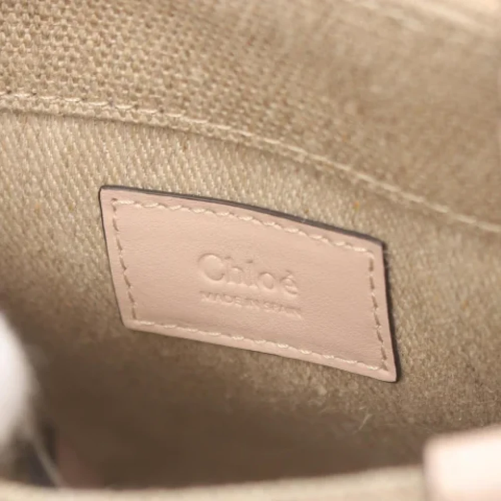 Chloé Pre-owned Leather handbags Beige Dames