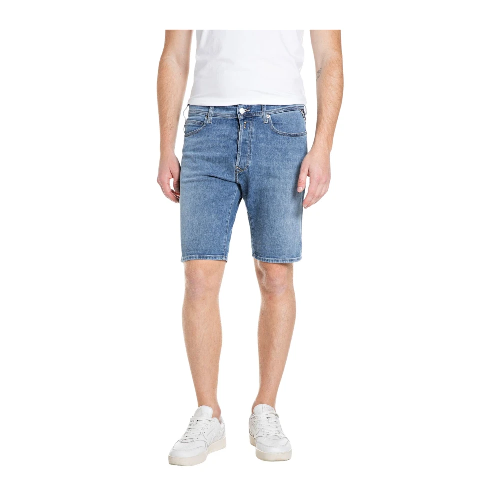 Replay Uomo Blu Pantaloncini, W30, New,