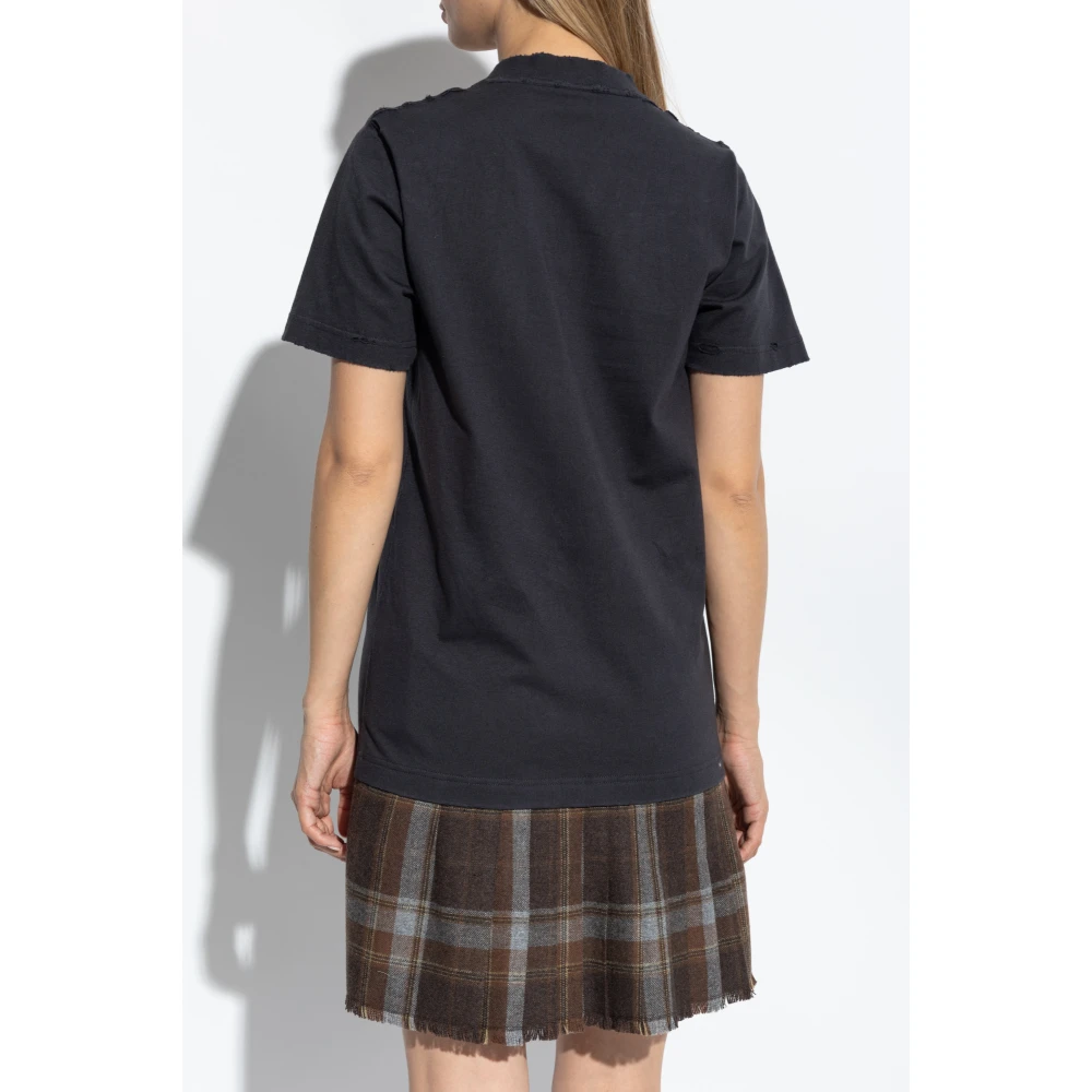 Balenciaga T-shirt met print Gray Dames