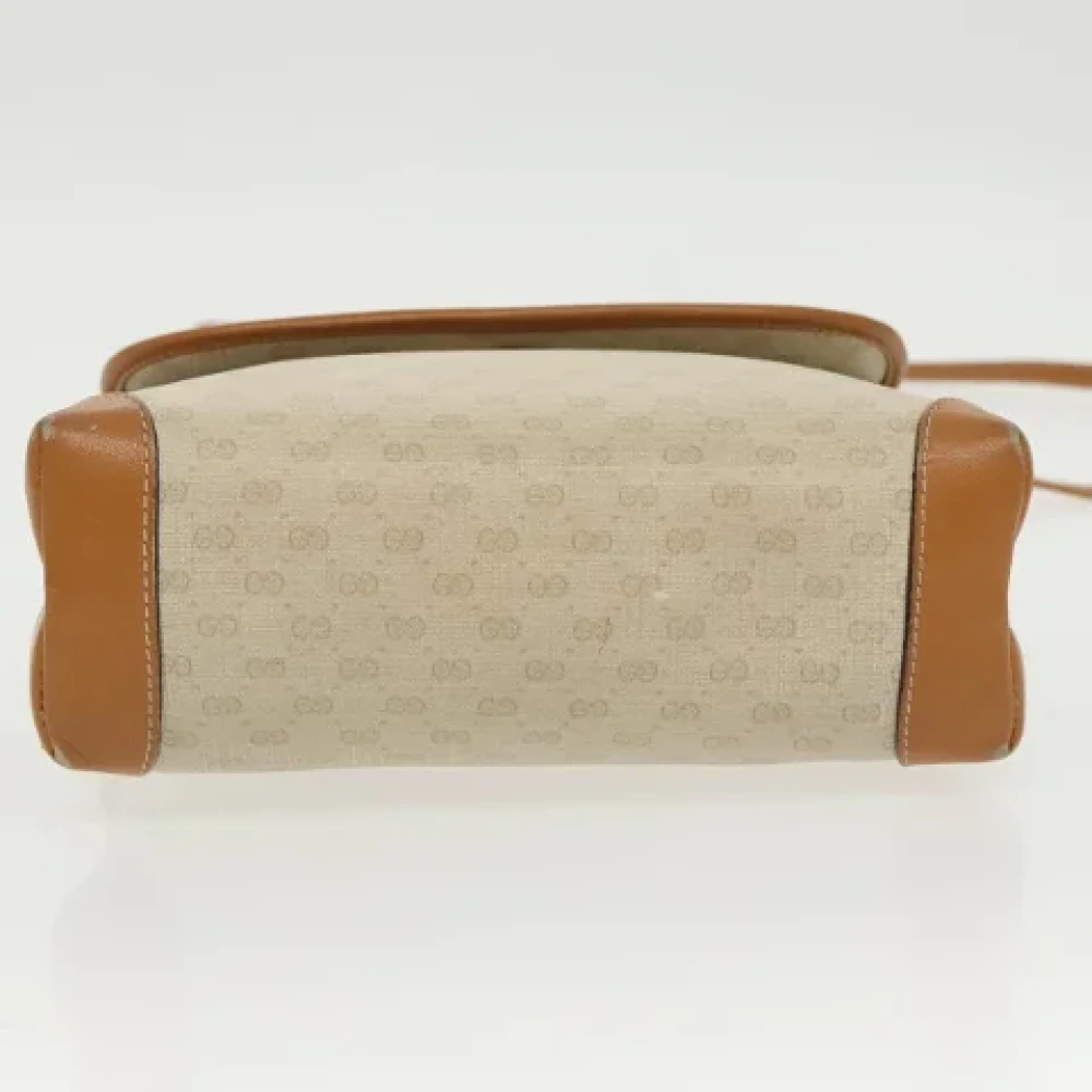 Gucci Vintage Pre-owned Canvas gucci-bags Beige Dames