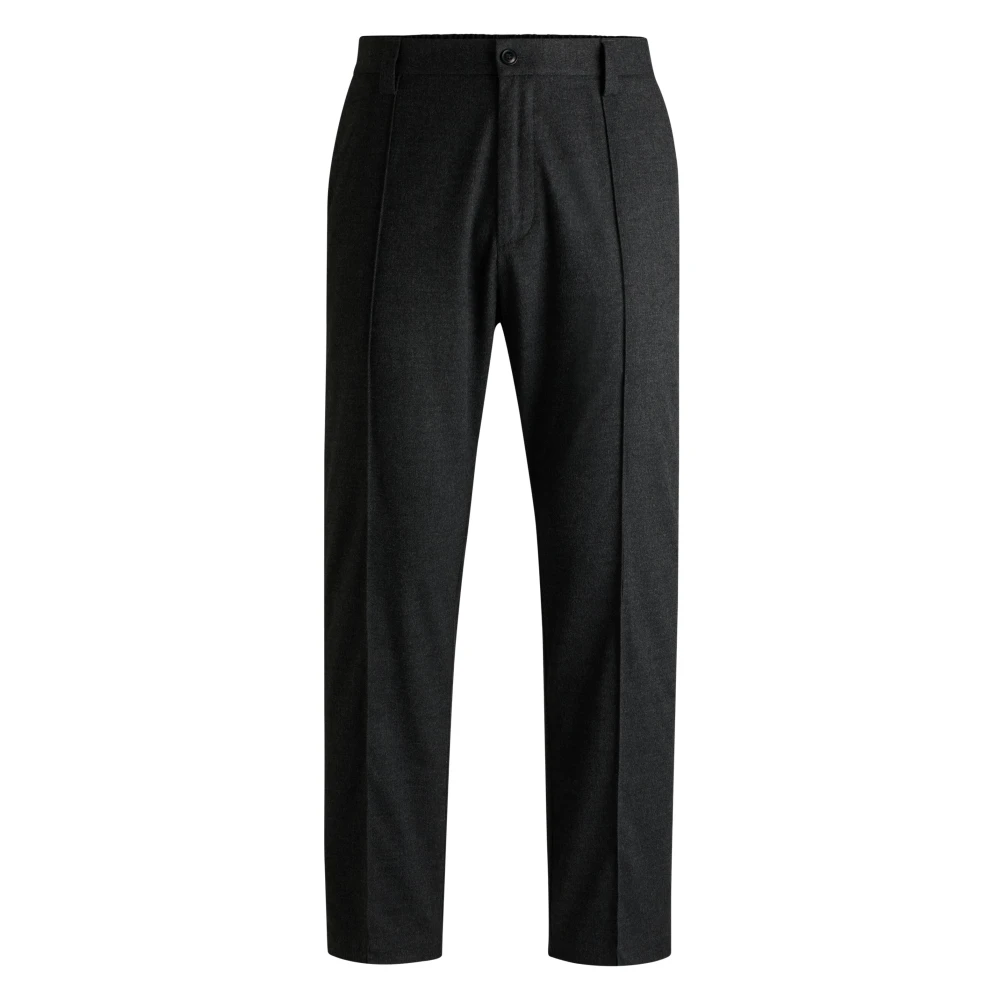Hugo Boss Veelzijdige broek met taps toelopende pijpen Black Heren