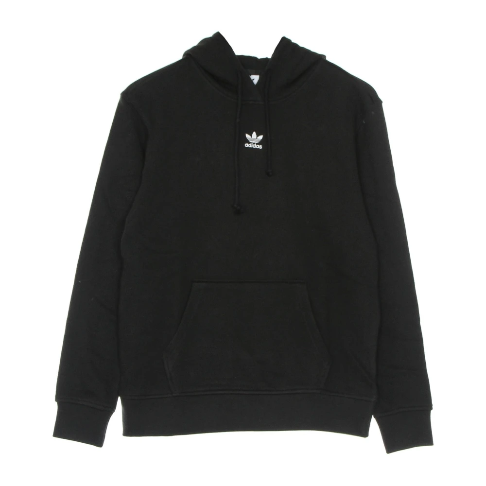 Adidas Svart lättvikts-hoodie med känguruficka Black, Dam