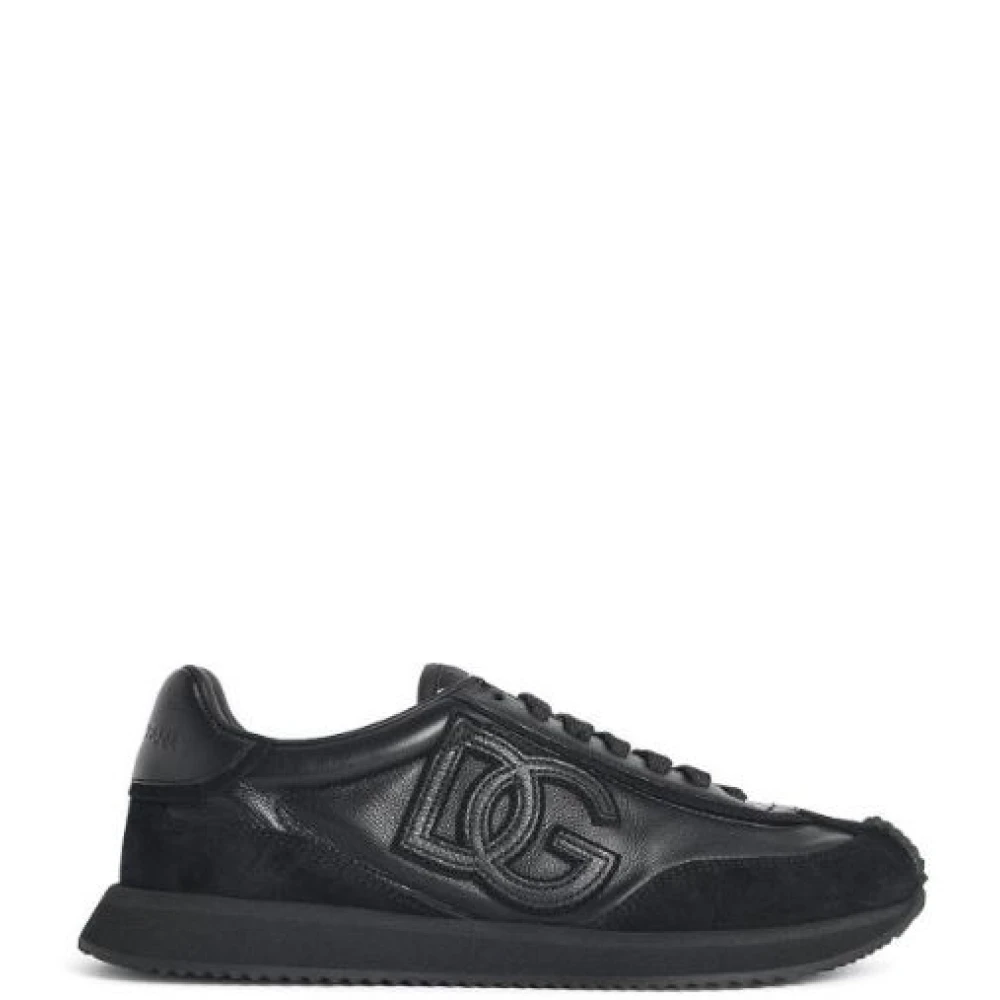 Dolce & Gabbana Cushion Calfskin Sneaker Heren Schoenen Zwart