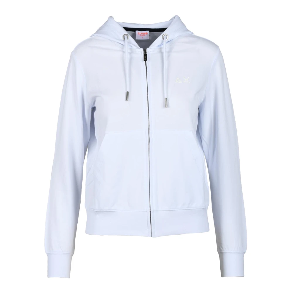 Sun68 Katoen Elastaan Sweater White Dames
