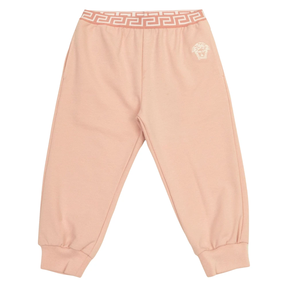 Versace Girls Pink Sweatpants, 18 M, Medusa Logo Joggers