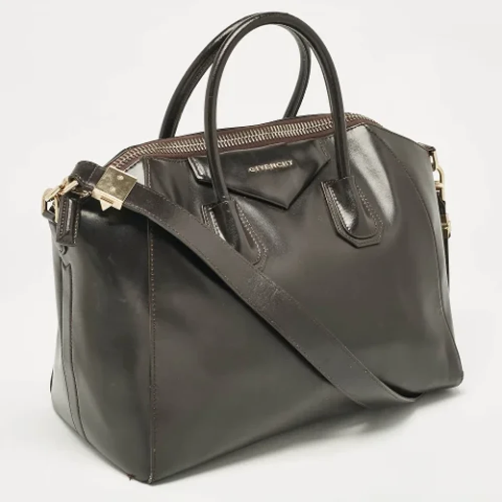 Givenchy Pre-owned Leather handbags Brown Dames