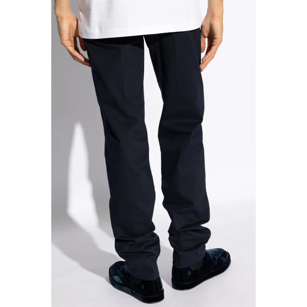 Giorgio Armani Katoenen broek Blue Heren