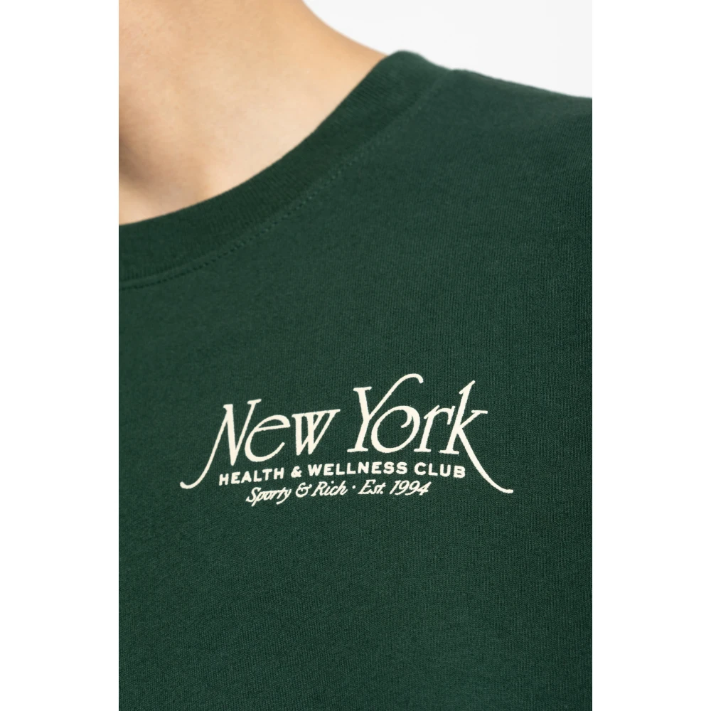 Sporty & Rich Sweatshirt uit de New York collectie Green Unisex