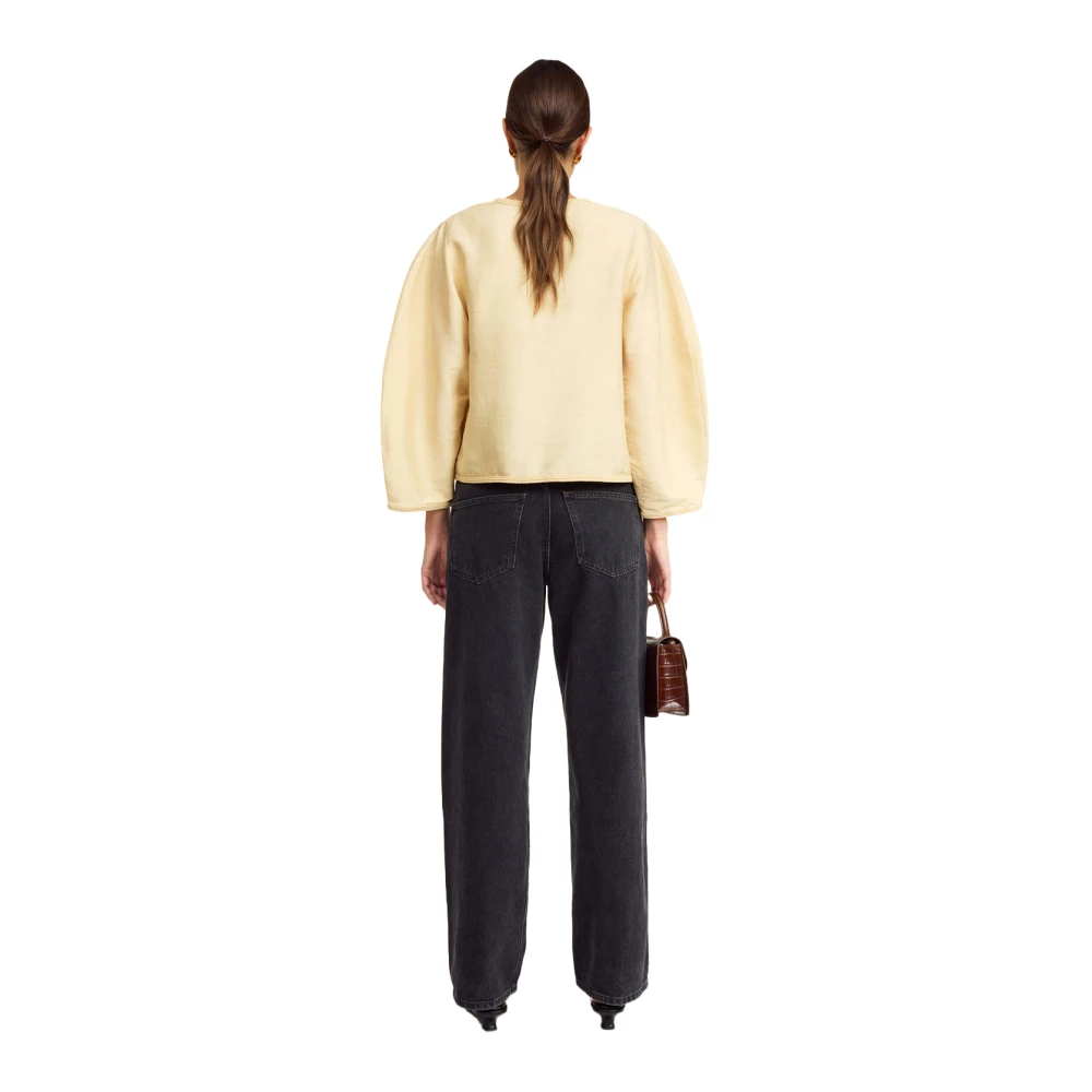By Malene Birger Zijden top met Scandinavische stijl By Herenne Birger Beige Dames