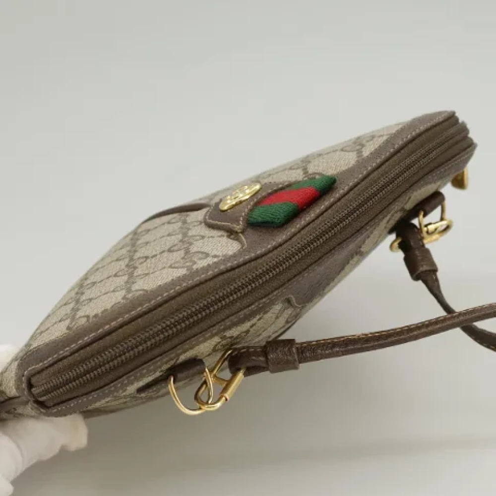 Gucci Vintage Pre-owned Leather gucci-bags Beige Dames
