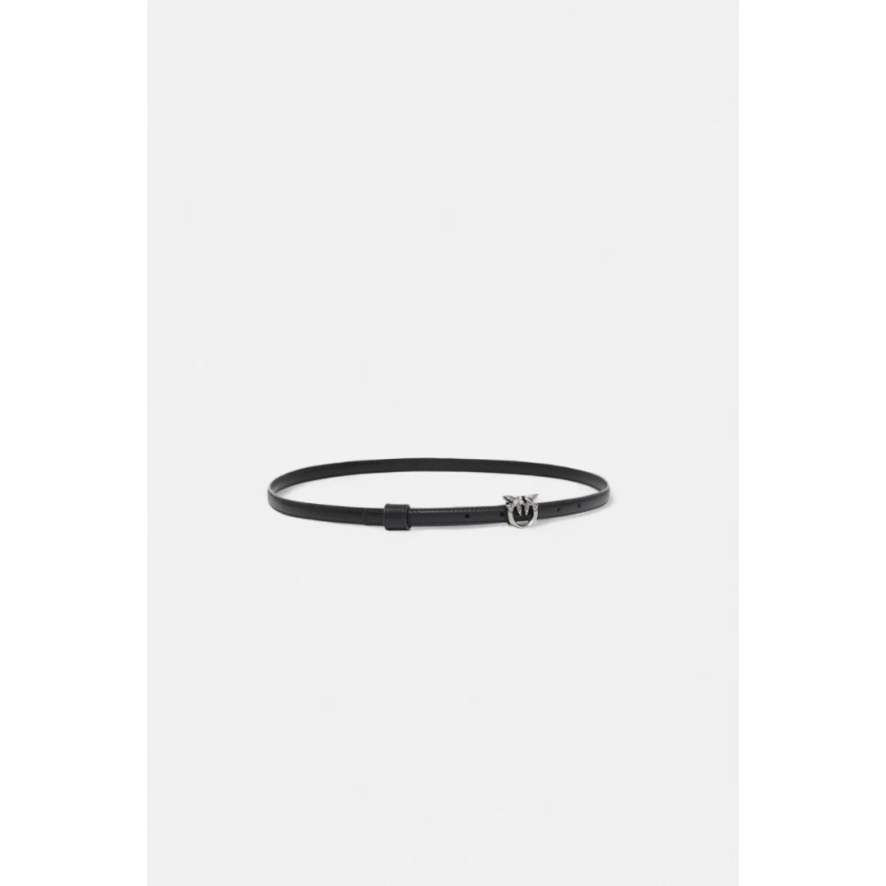 pinko Love Berry Leren Riem Black Dames