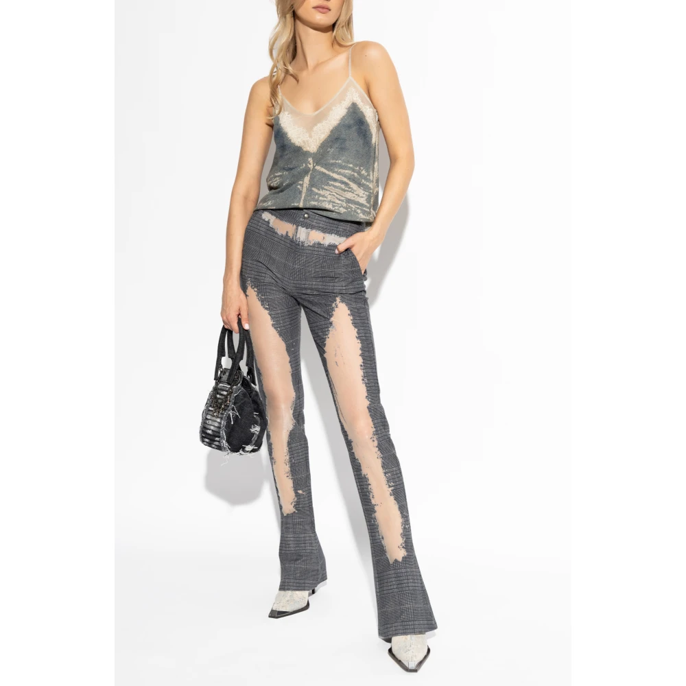 Diesel Top De-Tre-Fsf Gray Dames