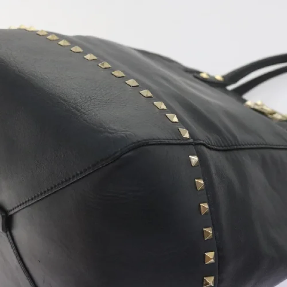 Valentino Vintage Pre-owned Leather totes Black Dames
