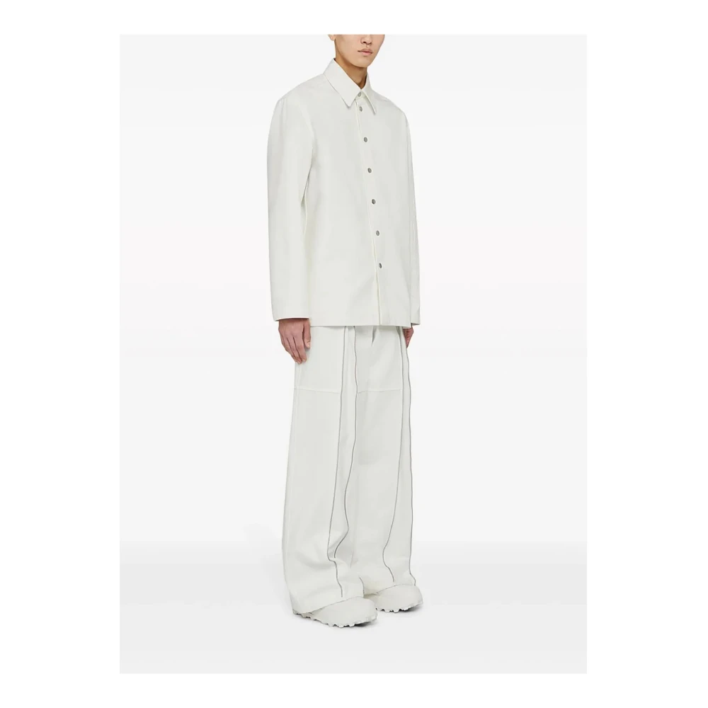 Jil Sander Squared Overhemd White Heren