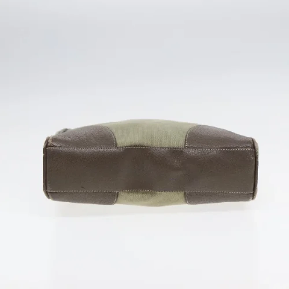 Prada Vintage Pre-owned Canvas handbags Brown Dames