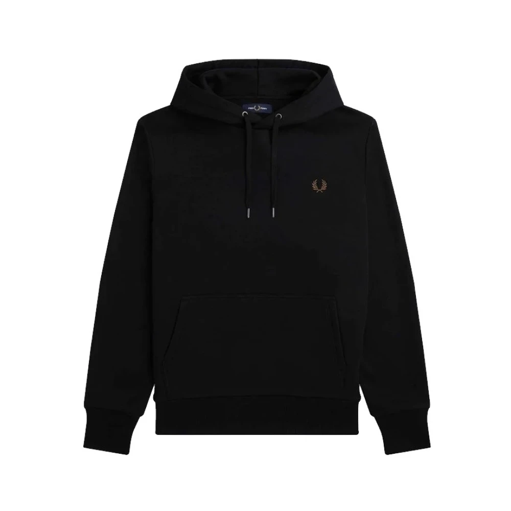 Fred Perry Laurel Wreath Hoodie Zwart Black Heren