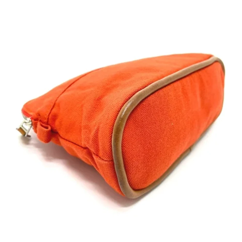 Hermès Vintage Pre-owned Cotton pouches Orange Dames