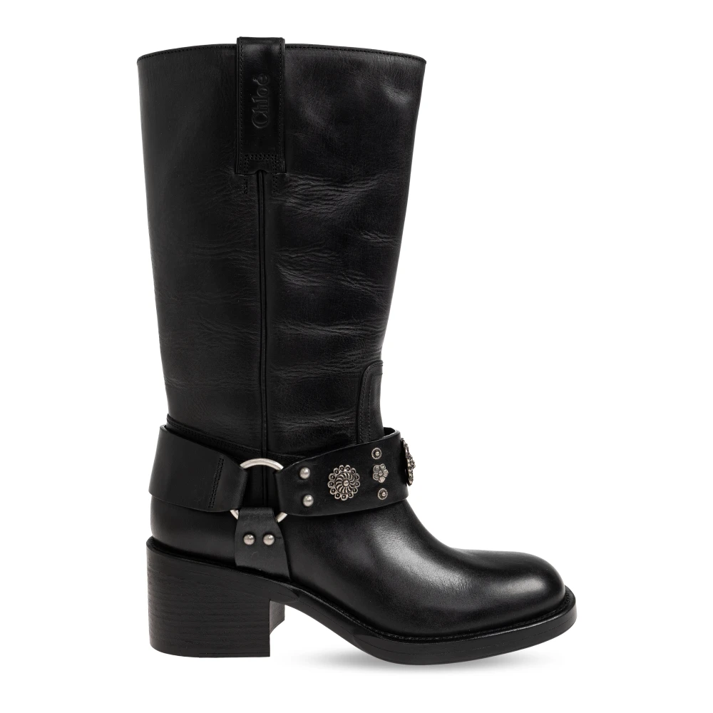 Chloé Donna Nero Stivali "Dakota" - Immagine 3