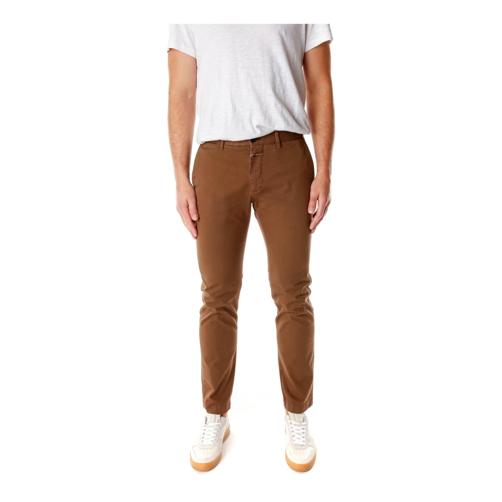 Closed Brown Clifton Slim Trousers - Male - Chinos - W30 L32 - Trousers