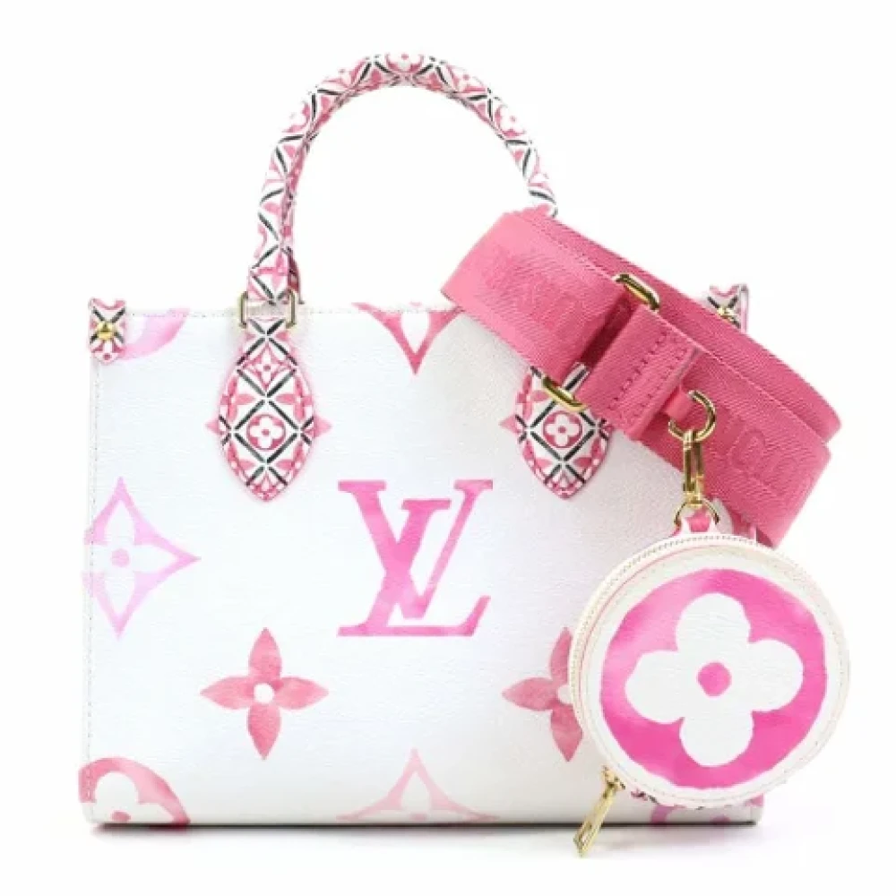 Louis Vuitton Vintage Pre-owned Leather handbags White Dames